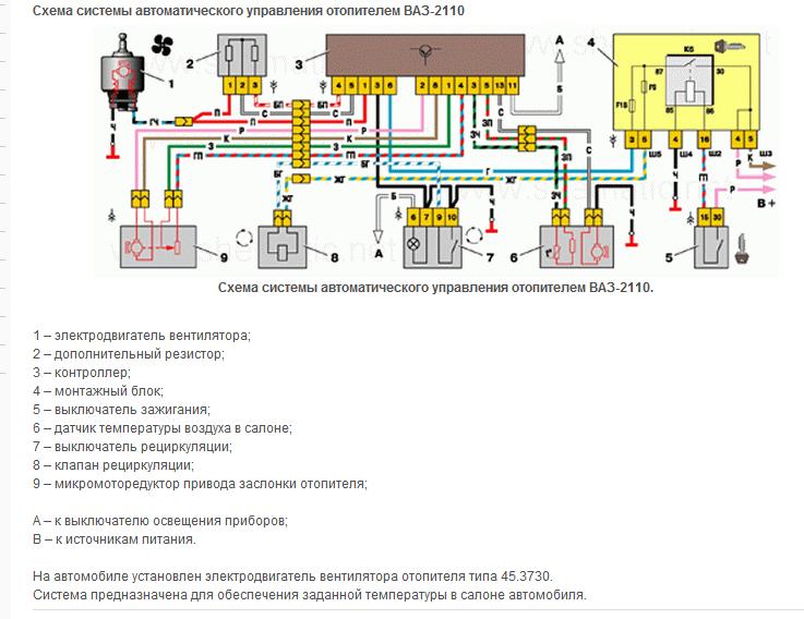 Схема проводки печки ваз 2114 Схема проводки печки ваз 2114