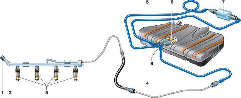 Электросхема ВАЗ 21124 - схема электрооборудования