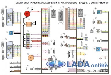 Электросхема лады весты