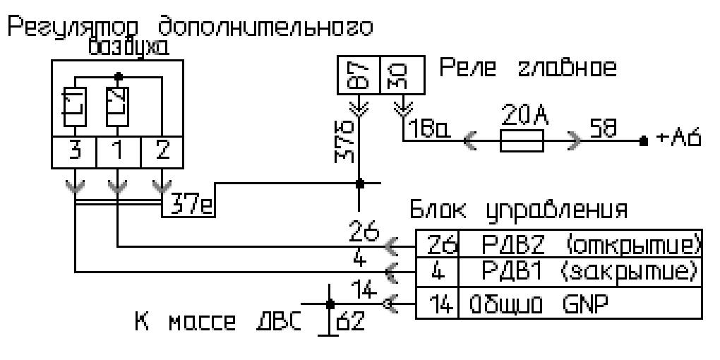 Схема подключения реле холостого хода