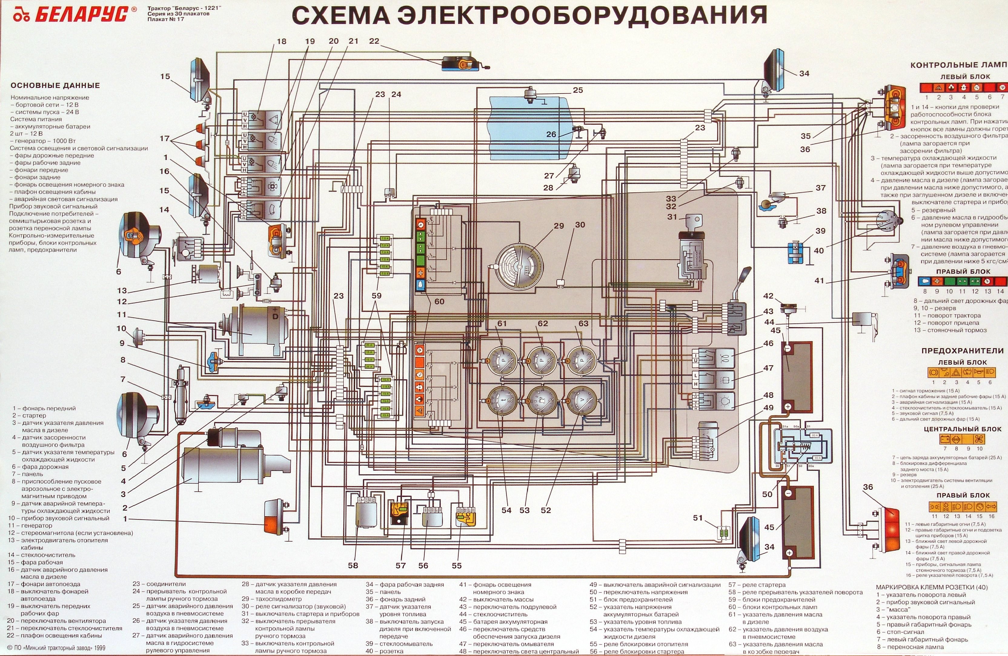 Переключатель света мтз 80 старого образца как подключить