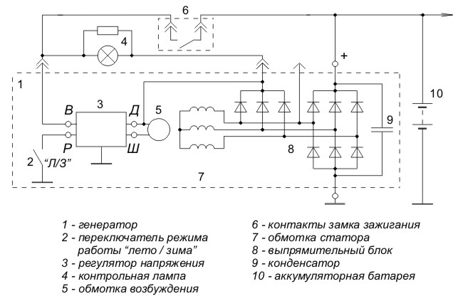 Генератор напряжения схема