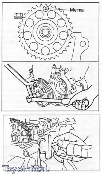 1 кр фе. 1 Kr-Fe метки цепи. Toyota 1kr метки цепи ГРМ.