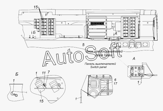 Блок предохранителей камаз 65115 схема