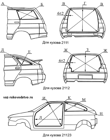 Размеры ваз 2112. Габариты багажника ВАЗ 2112. ВАЗ 2111 габариты кузова. ВАЗ 2112 багажник контрольные точки. Контрольные точки геометрии кузова ВАЗ 2111.