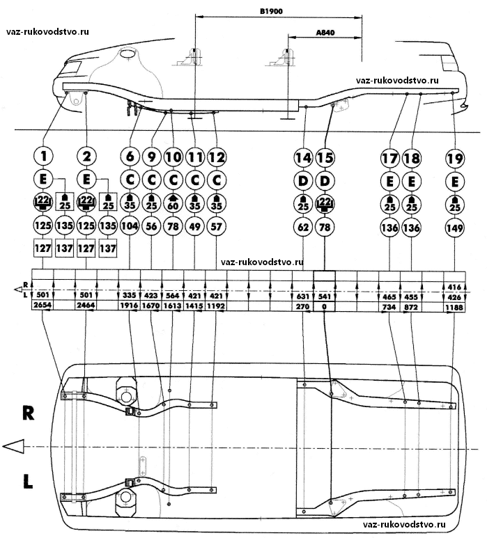Кузовные размеры приора контрольные точки геометрии кузова: Кузовные ...
