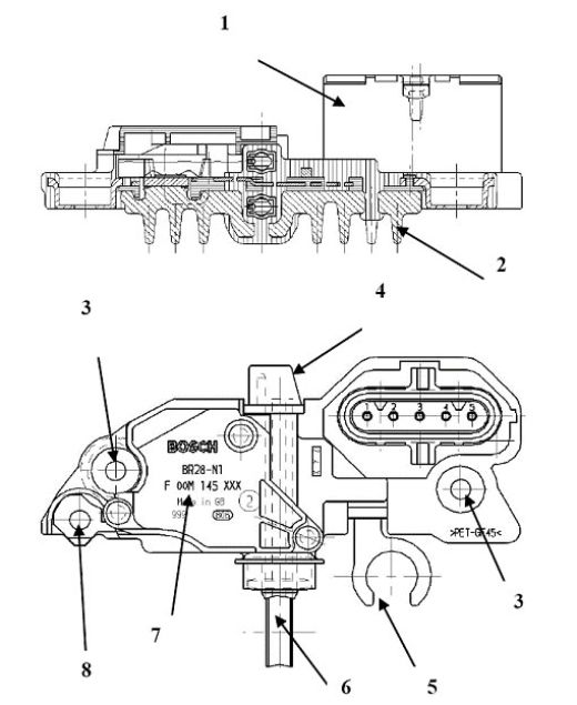 Br28 n1 bosch генератор схема подключения