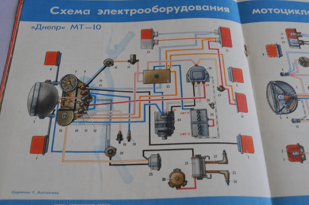 Схема проводки днепр 11 Схема проводки днепр 10