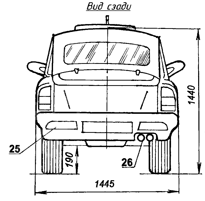 Размеры заз 968