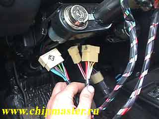 Клемные колодки подрулевого переключателя