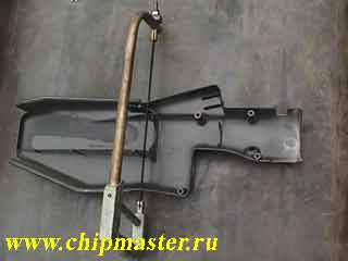 Отрезаем нижнюю часть кожуха