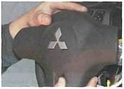 Снятие руля на Mitsubishi lancer 9