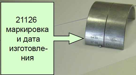 Ваз маркировка коленвала где находится Маркировка вкладышей ваз Sarma-Auto.ru