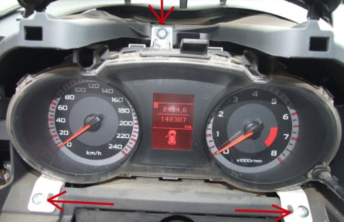 Снятие щитка приборов митсубиси лансер 10 Sarma-Auto.ru