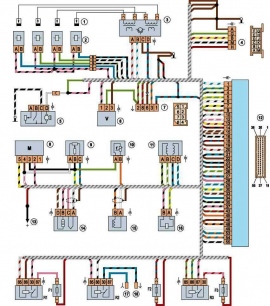 схема электропроводки нива 21214 инжектор